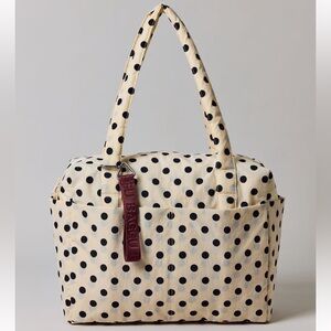 Baggu Cream Polka Dot Small Cloud Carry-On